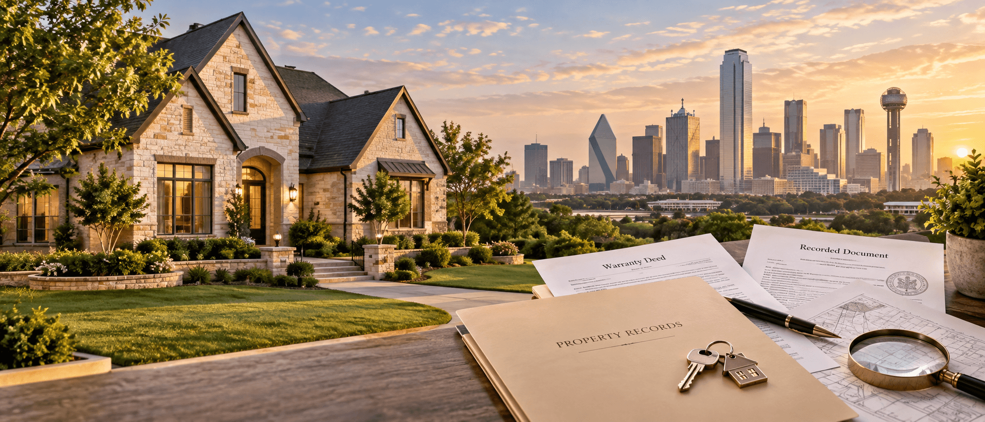 Inherited Dallas house with estate, deed and probate documents